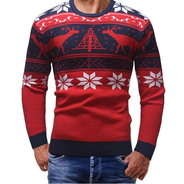 Unisex Acrylic Jacquard Ugly Christmas Sweater