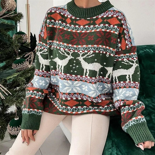 Unisex Acrylic Jacquard Ugly Christmas Sweater