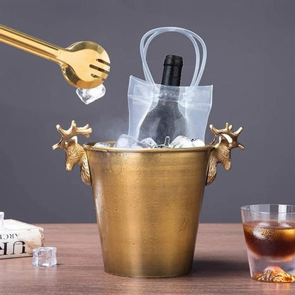 Collapsible Clear Ice Wine Bag