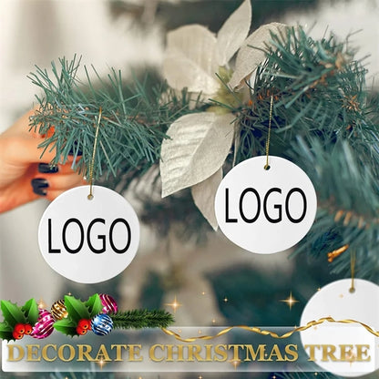 3" Sublimation Christmas Ceramic Ornament
