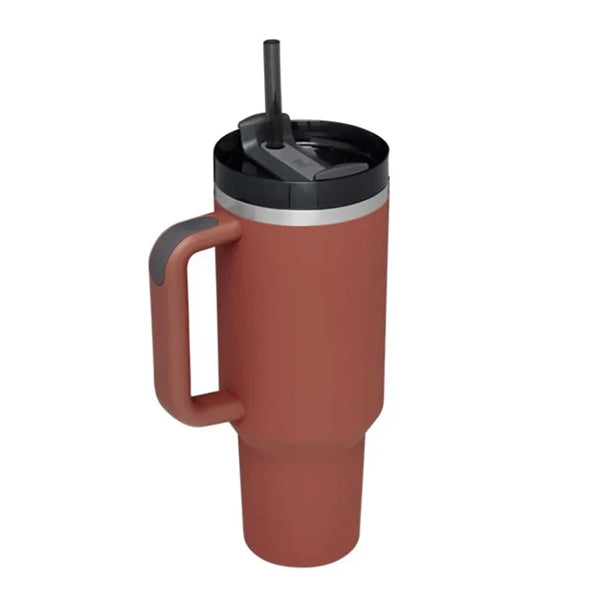40 oz Tumbler with Handle and Straw Lid
