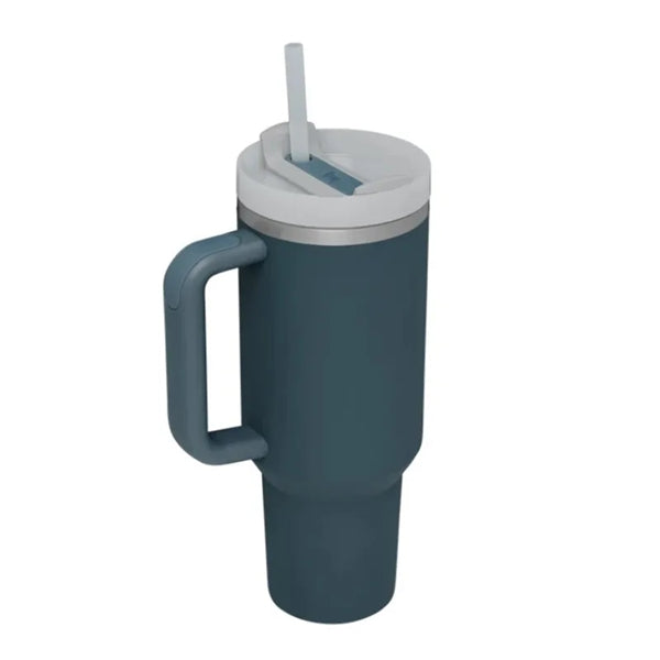 40 oz Tumbler with Handle and Straw Lid