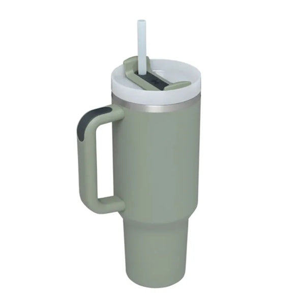 40 oz Tumbler with Handle and Straw Lid