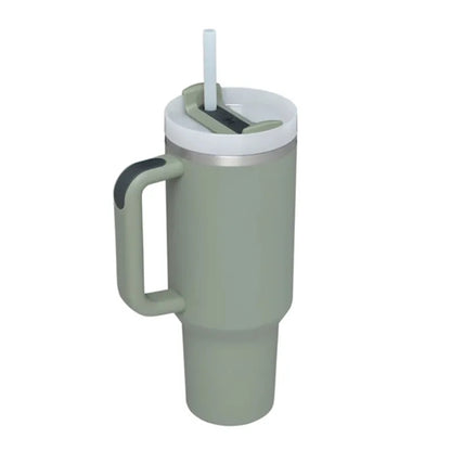 40 oz Tumbler with Handle and Straw Lid