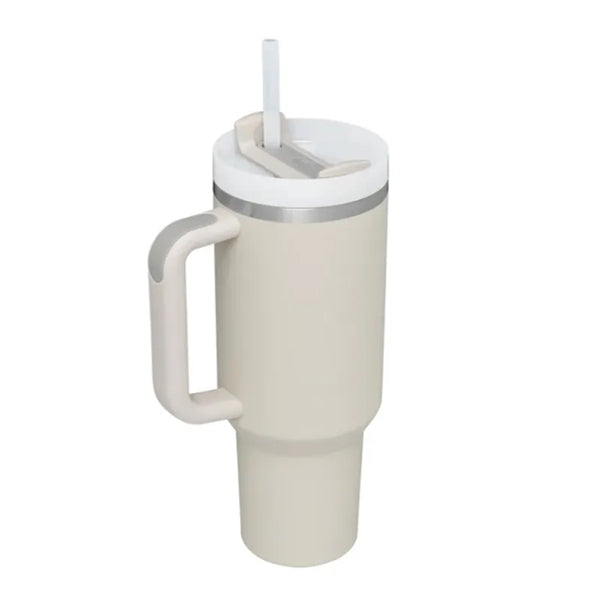 40 oz Tumbler with Handle and Straw Lid