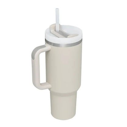 40 oz Tumbler with Handle and Straw Lid