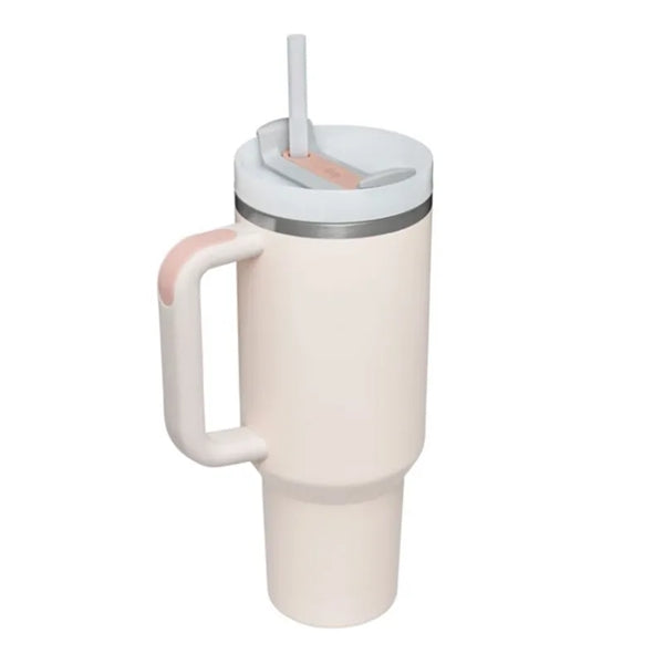 40 oz Tumbler with Handle and Straw Lid