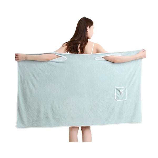 Coral Fleece Wearable Bath Towel