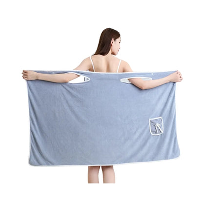 Coral Fleece Wearable Bath Towel