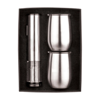Rechargeable Wine Opener & Tumbler Set