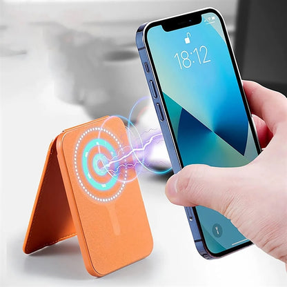 Magnetic iPhone Wallet Stand