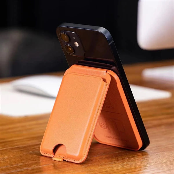 Magnetic iPhone Wallet Stand