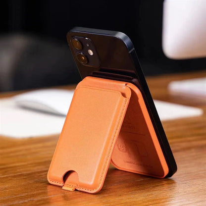 Magnetic iPhone Wallet Stand