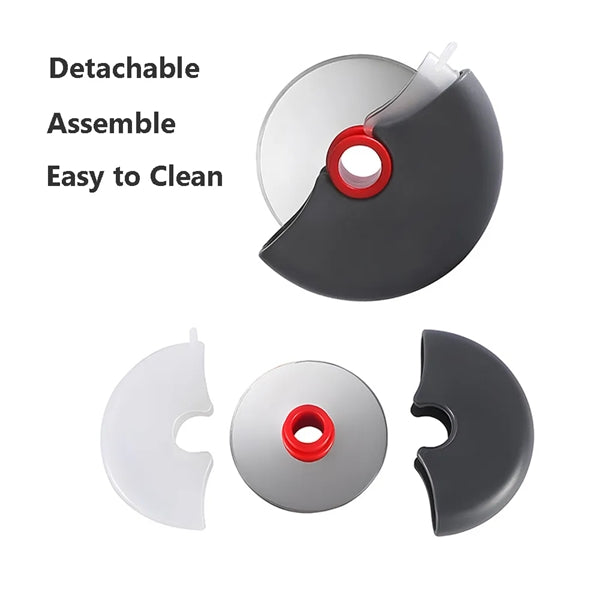Stainless Steel Handheld Round Rolling Pizza Cutter Wheel