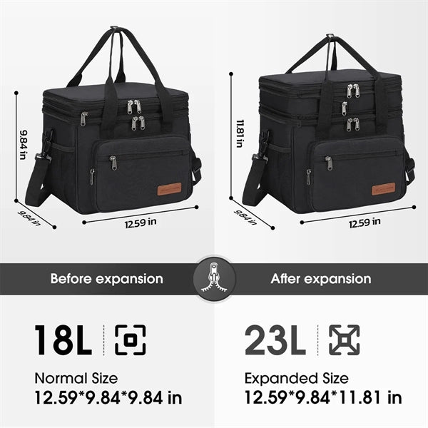 Large Capacity Portable Insulated Lunch Bag