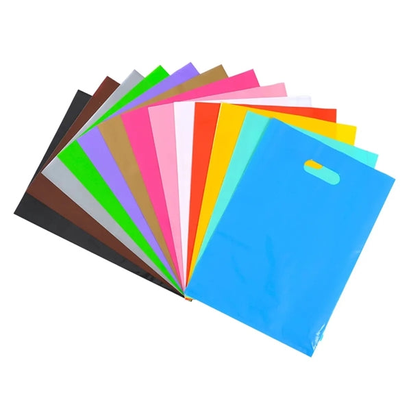 PE Plastic Die Cut Shopping Tote Bag
