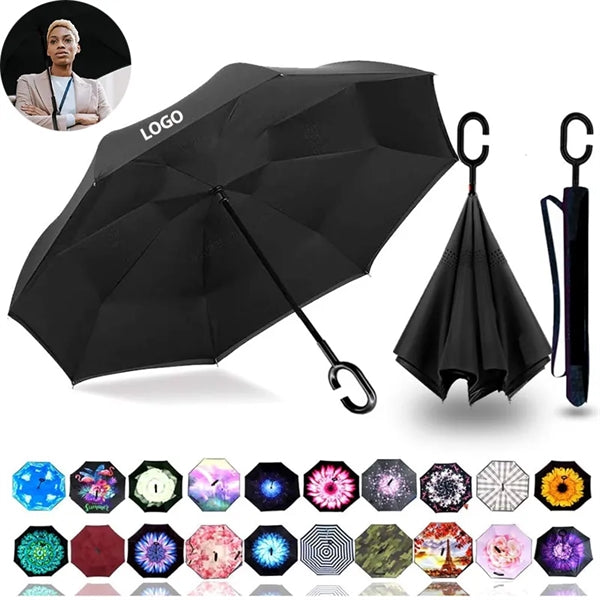Windproof Inverted Reverse Umbrella