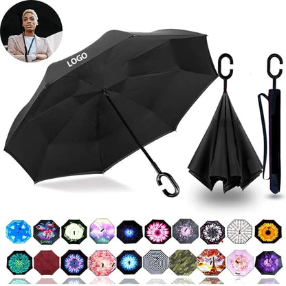 Windproof Inverted Reverse Umbrella