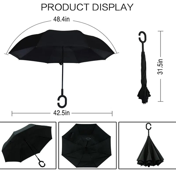 Windproof Inverted Reverse Umbrella