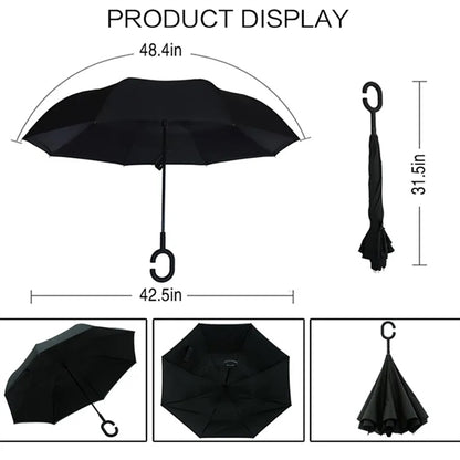 Windproof Inverted Reverse Umbrella