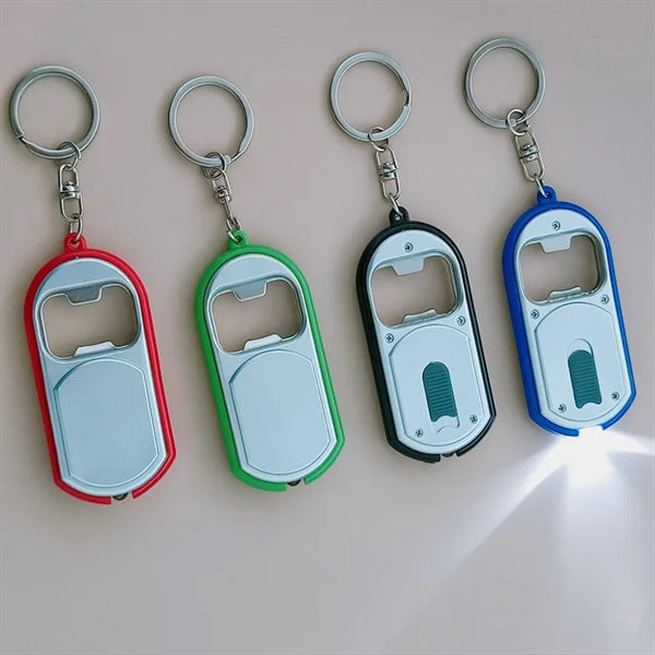 Bottle Opener Key Chain with LED Light
