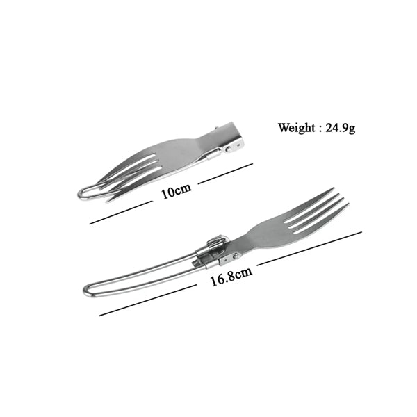 Foldable Travel 3-in-1 Utensils Set Spoon, Fork&Knife