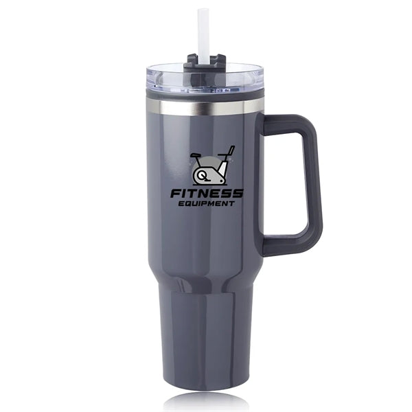 40 oz. Hugo Plastic Interior Stainless Steel Travel Mug