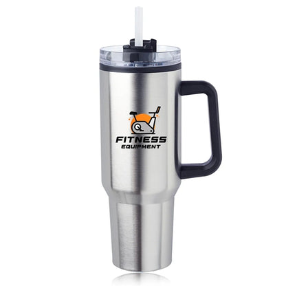 40 oz. Hugo Plastic Interior Stainless Steel Travel Mug