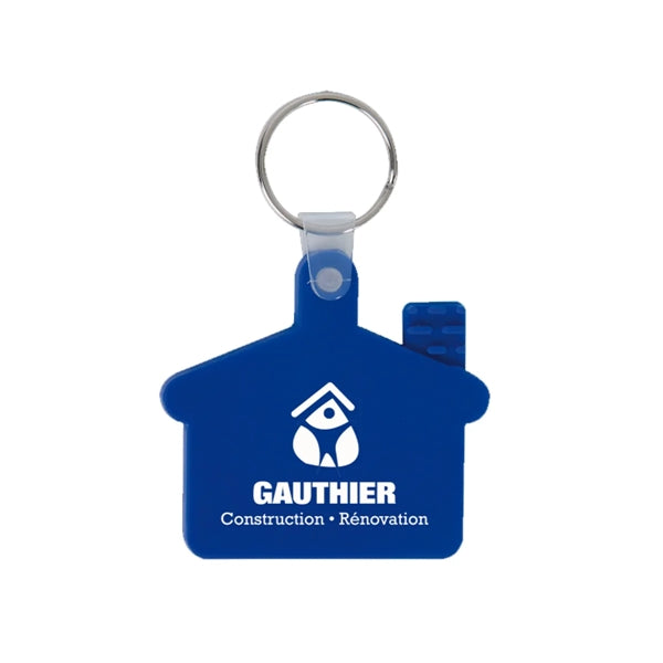Personalized House Shape Plastic Key Tag
