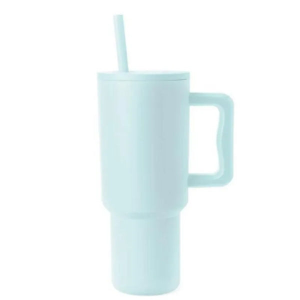 Insulated Stainless Steel 40oz Tumbler with Handle and Straw