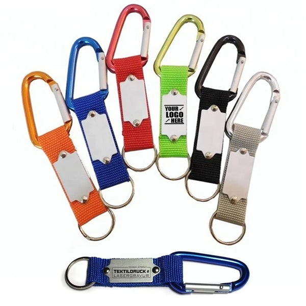 Carabiner Key Chain With Strap