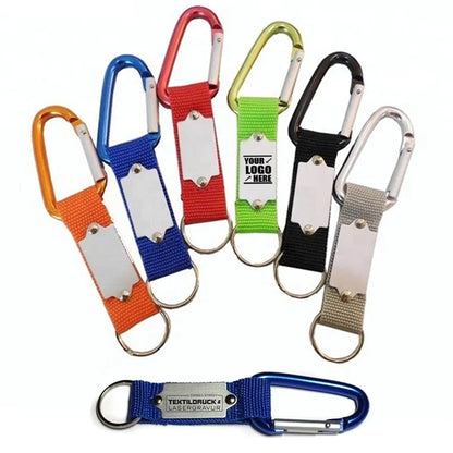 Carabiner Key Chain With Strap