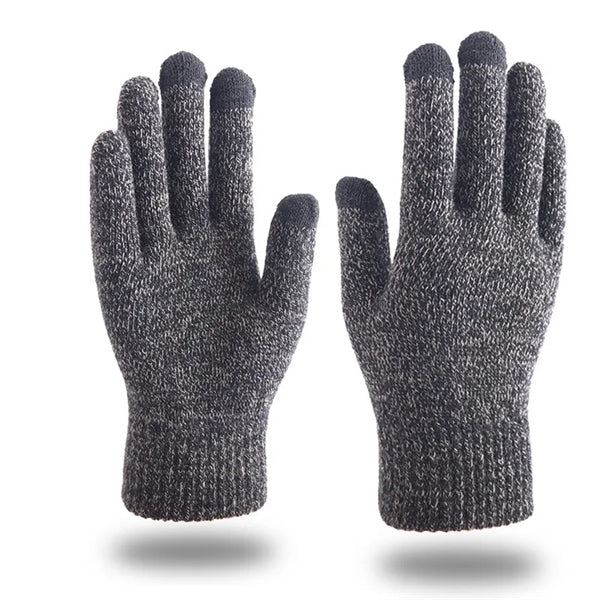 3 Finger Touch Friendly Thick Adult Warmth Gloves