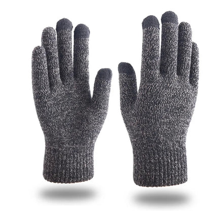 3 Finger Touch Friendly Thick Adult Warmth Gloves