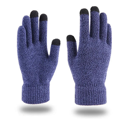 3 Finger Touch Friendly Thick Adult Warmth Gloves