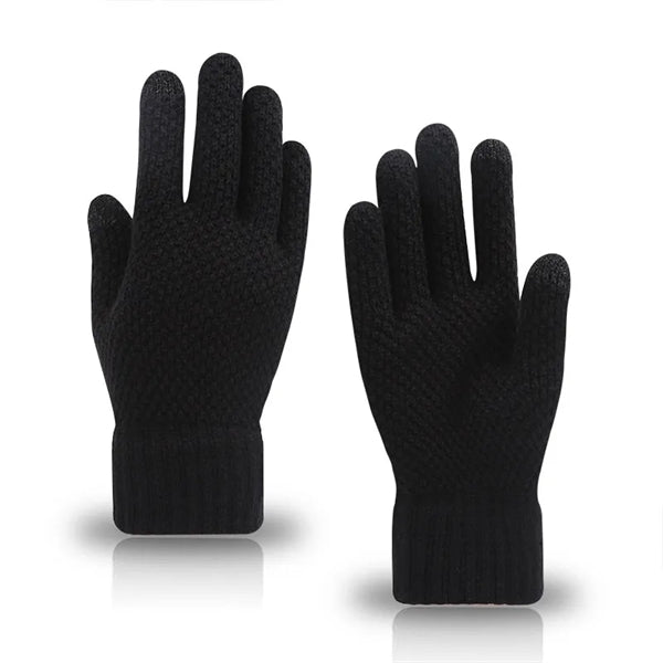 2 Finger Touch Warm Adult Gloves