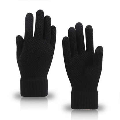 2 Finger Touch Warm Adult Gloves