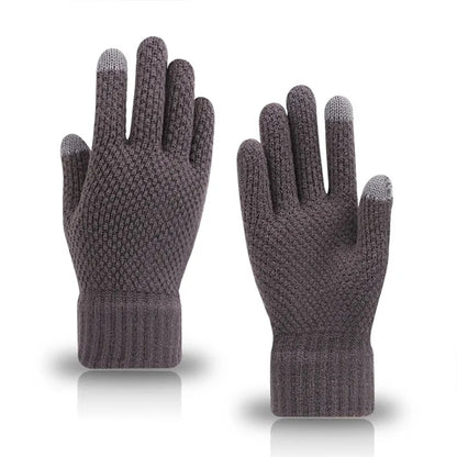 2 Finger Touch Warm Adult Gloves