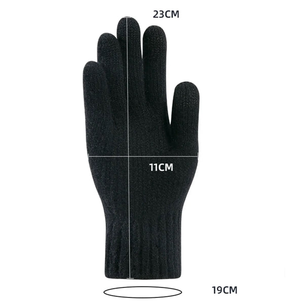 Thick Adult Gloves W/ 2 Finger Touch