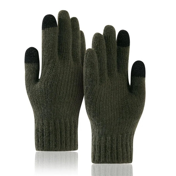 Thick Adult Gloves W/ 2 Finger Touch