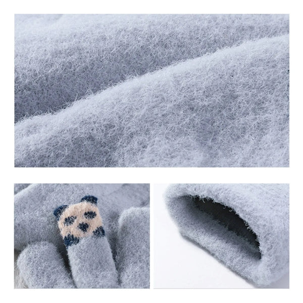 Adult Winter Female Gloves W/ Animal Jacquard Finger