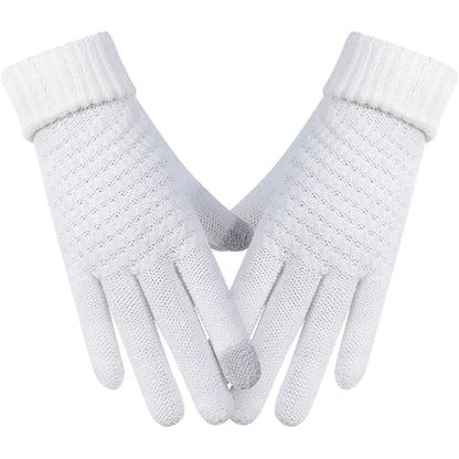 Thick Adult Female Gloves W/ 2 Finger Touch