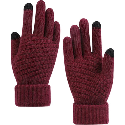 Thick Adult Female Gloves W/ 2 Finger Touch