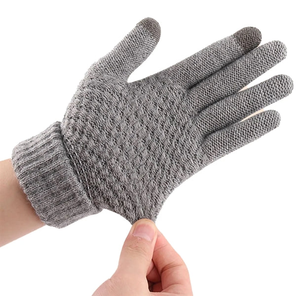 Thick Adult Female Gloves W/ 2 Finger Touch