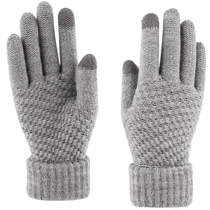 Thick Adult Female Gloves W/ 2 Finger Touch