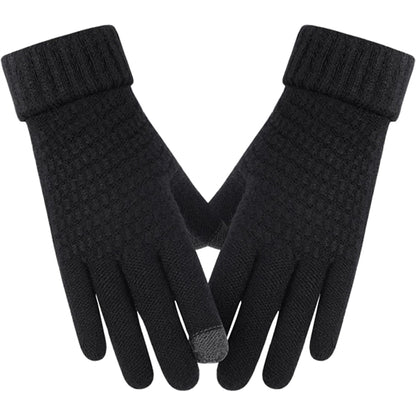Thick Adult Female Gloves W/ 2 Finger Touch