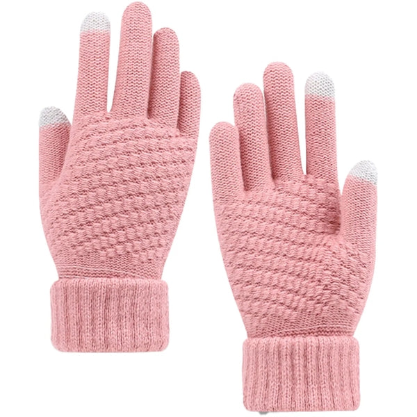 Thick Adult Female Gloves W/ 2 Finger Touch