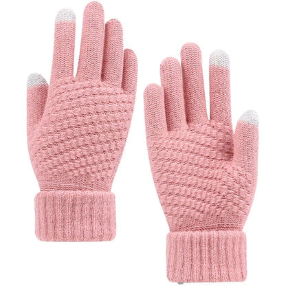 Thick Adult Female Gloves W/ 2 Finger Touch