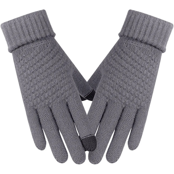 Thick Adult Female Gloves W/ 2 Finger Touch