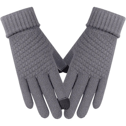Thick Adult Female Gloves W/ 2 Finger Touch